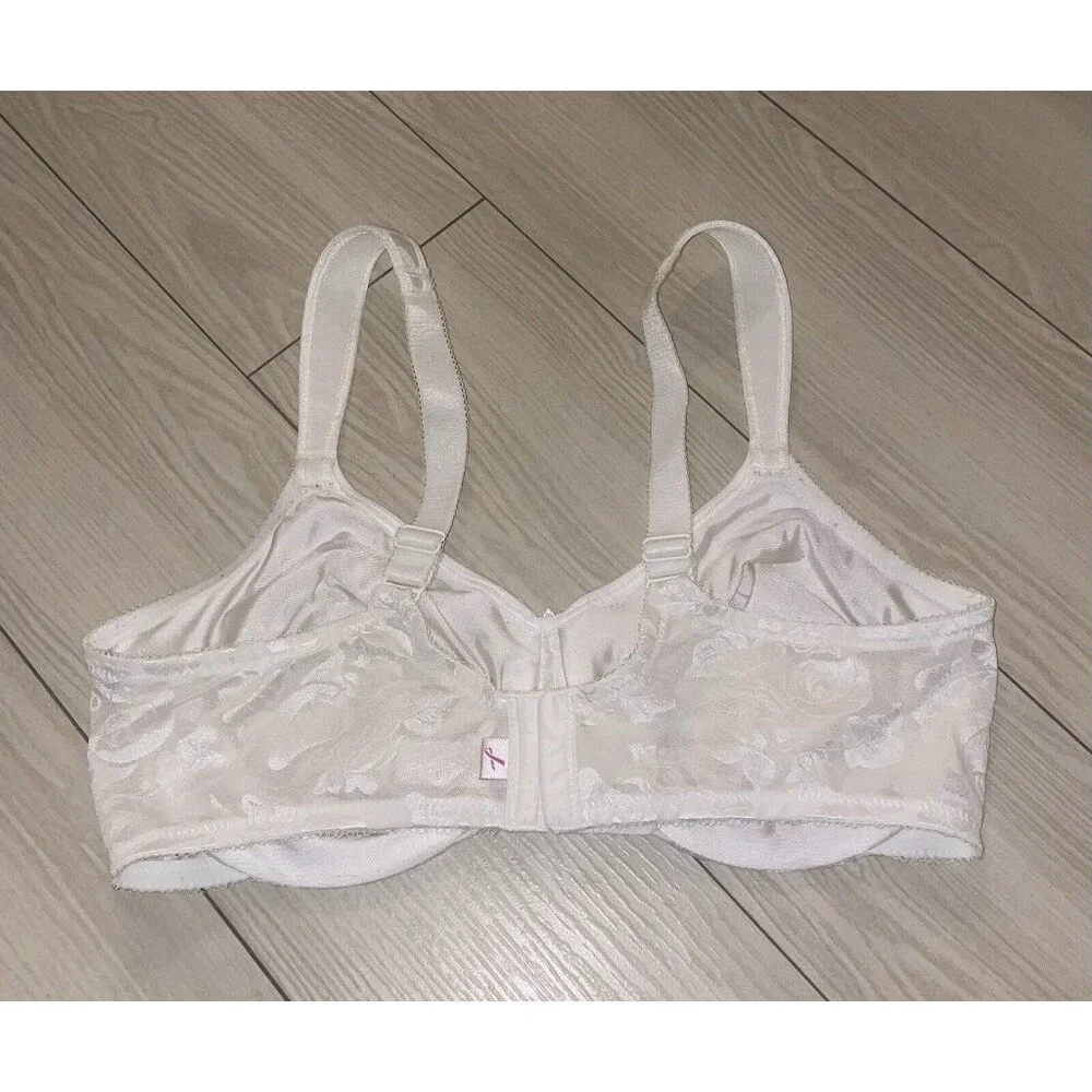Wacoal 85567 Awareness Full Figure Seamless Bra Floral UW Womens 38D Ivory - Picture 4 of 6